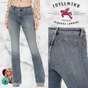 Idyllwind Womens 2 Beasley Gypsy Western Yoke Bootcut Jeans‎ Bareback Studded